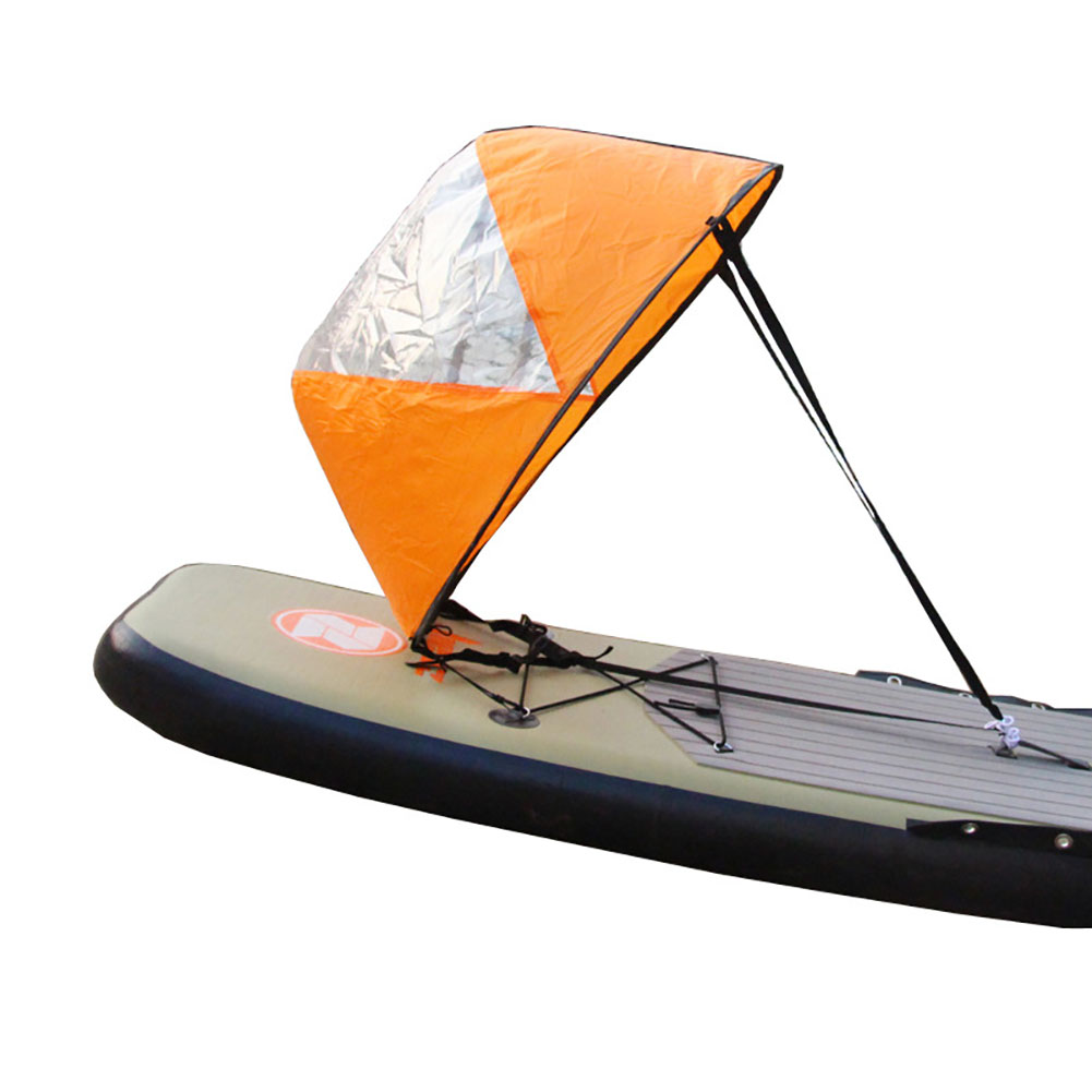 42 inch Foldable Boat Lightweight Wind Sail Sup Paddle Board Sail with Clear Window Drifting Accessory As shown