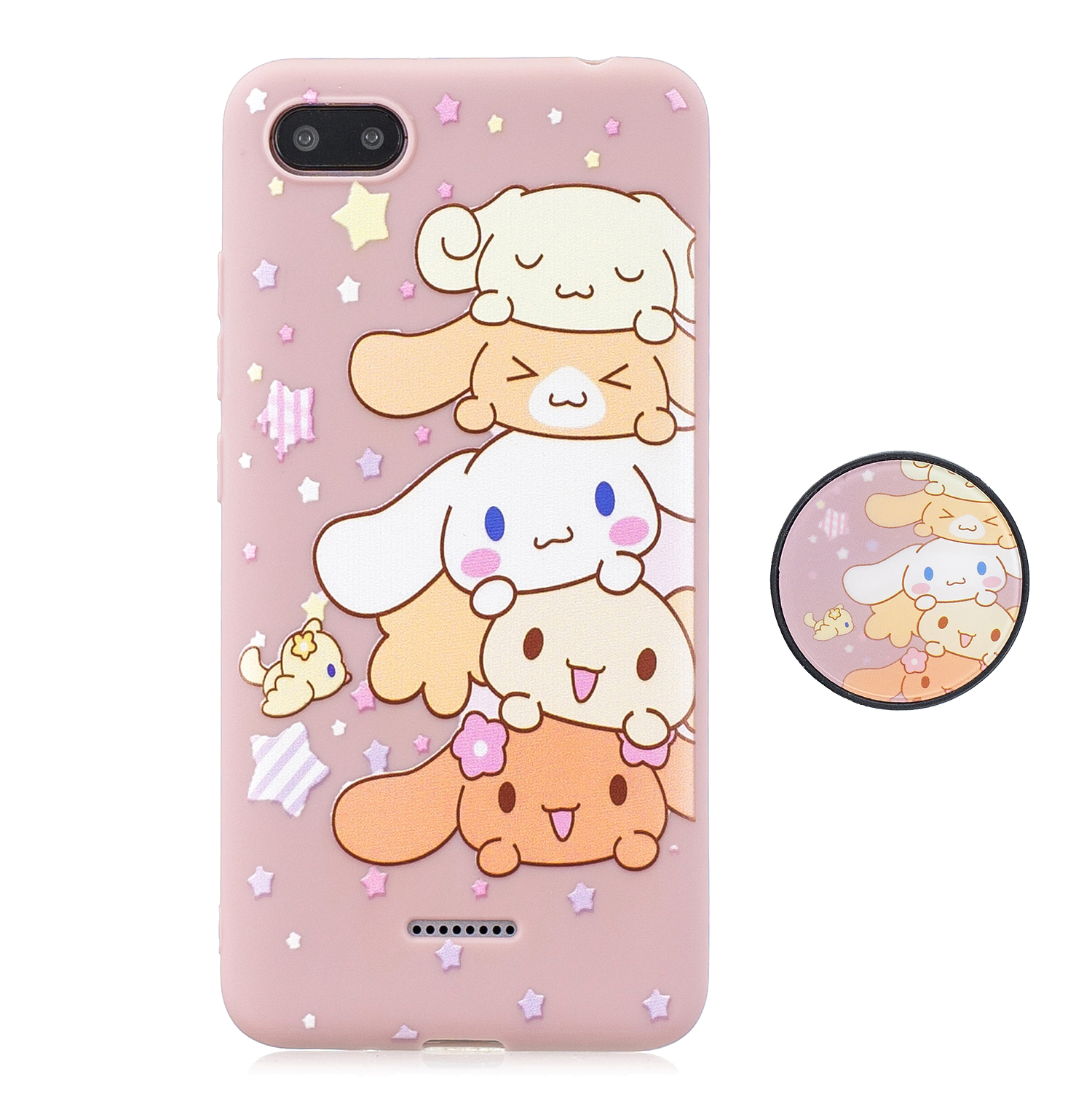 Wholesale For Redmi 6a Phone Cases Tpu Full Cover Cute Cartoon Painted Case Girls Mobile Phone Cover With Matched Pattern Adjustable Bracket 1 From China