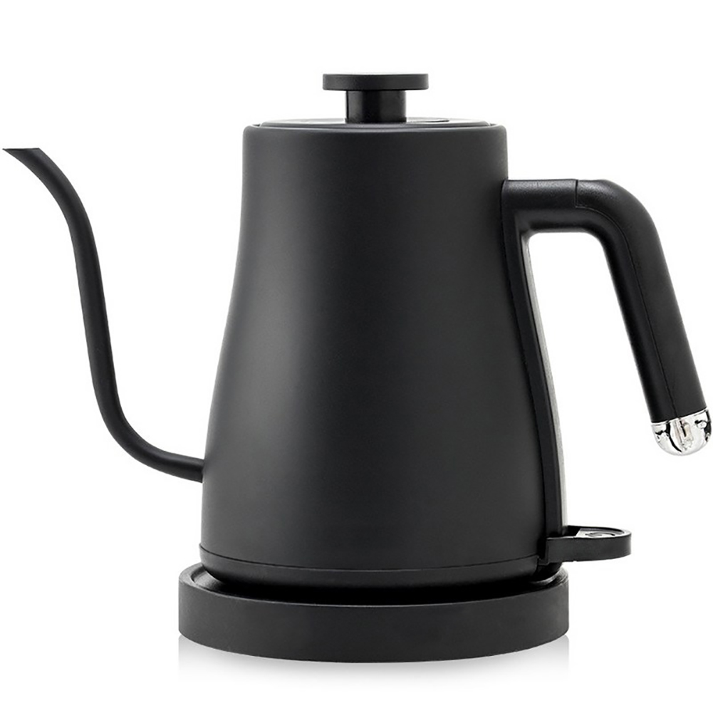 Electric Gooseneck Kettle Coffee Tea Kettle With 1500W Fast Heating Element Gooseneck Spout Anti Slip Base Stainless Steel Hot Water Boiler Heater Black mechanical model (220V) 1L