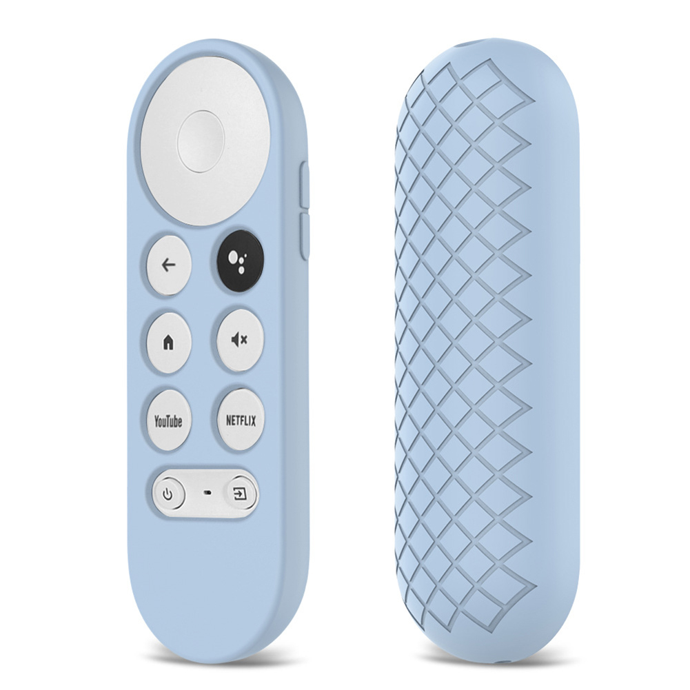 Colorful Remote Control Silicone Protective  Cover Anti-skid Shock-proof Case Precise Cut Design Compatible For Google Chromecast 2020 sky blue