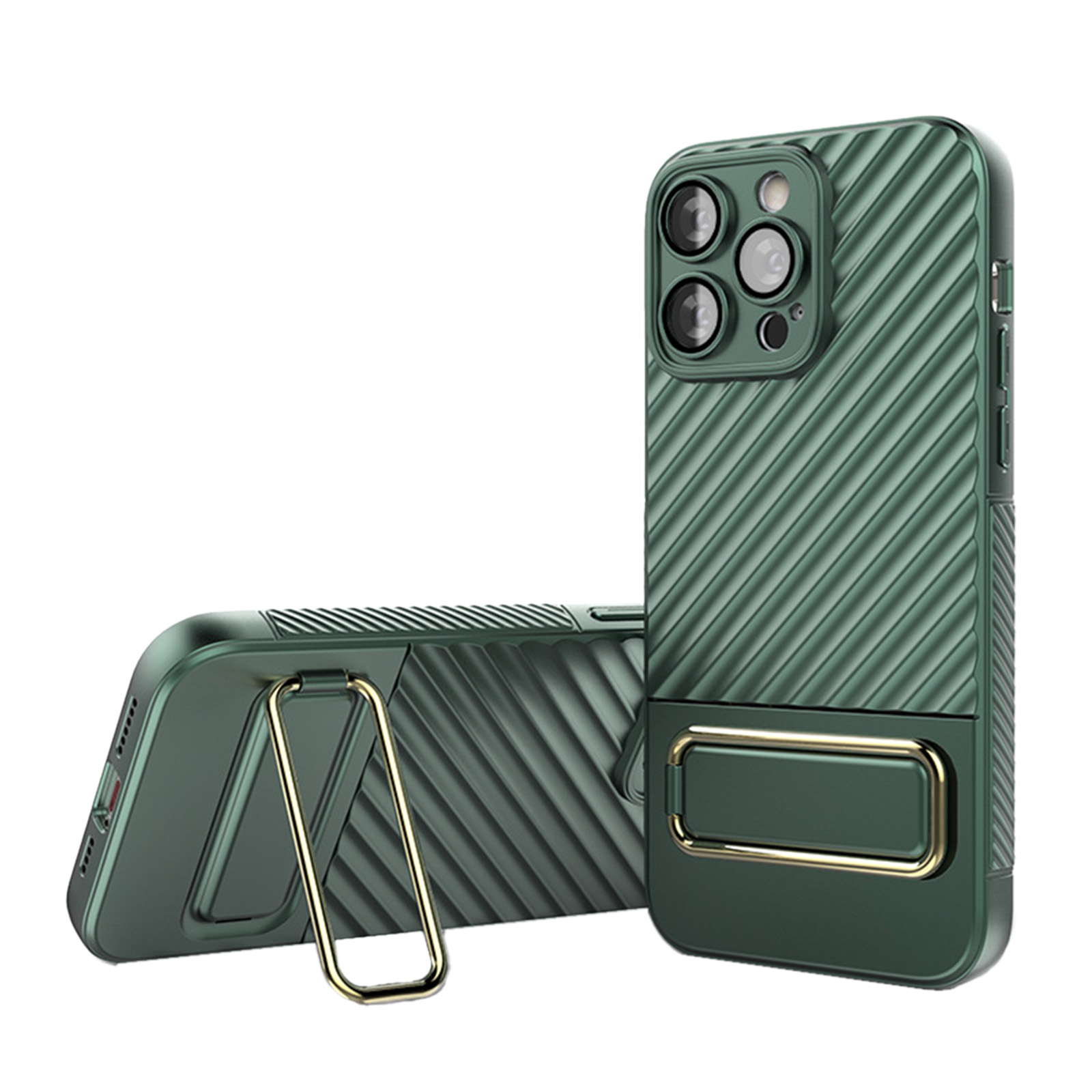 Phone Case Antislip Protective Cover Scratch-Resistant Protective Skin With Stand