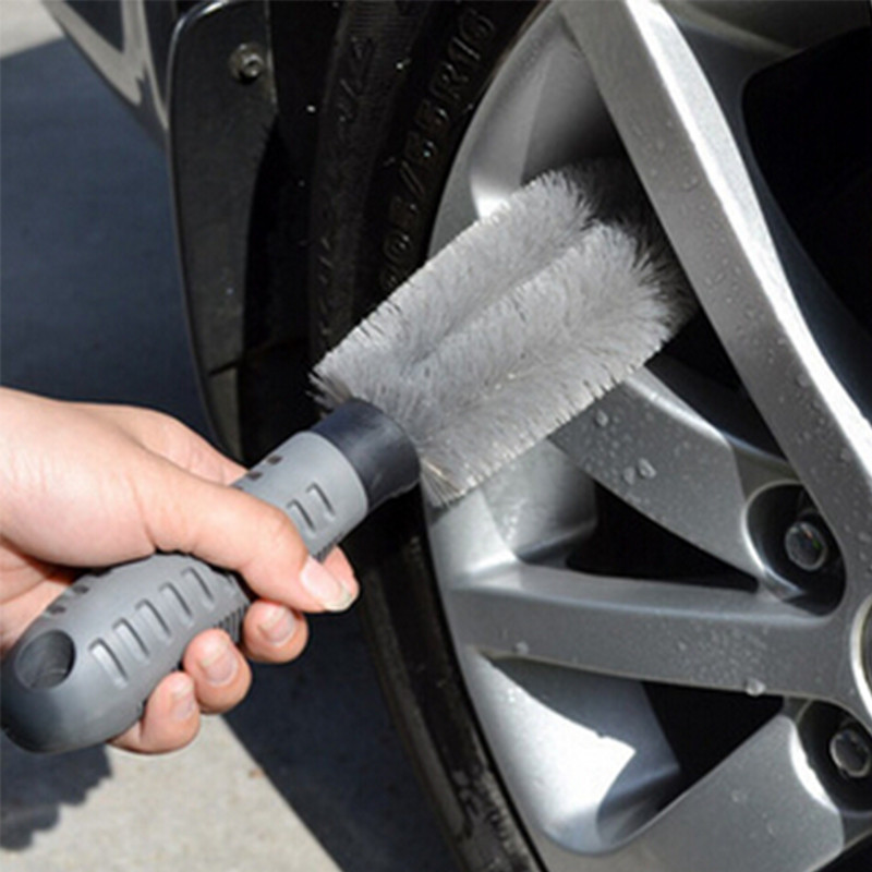 Universal Car Auto Motorcycle Car Wash Tire Brush Dust Cleaner Cleaning Tool Wheel Clean