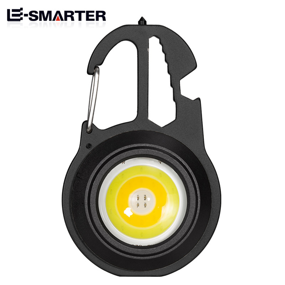 Mini Led Keychain Light 500lm Type-c Charging High Brightness Flashlight