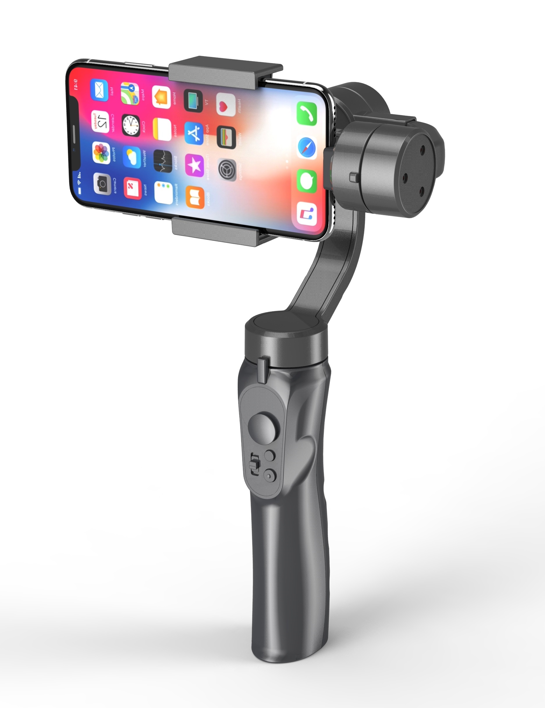 3-Axis Handheld Smartphone Gimbal Stabilizer for iPhone X 8Plus 8 7 Android Sports Cameras gray