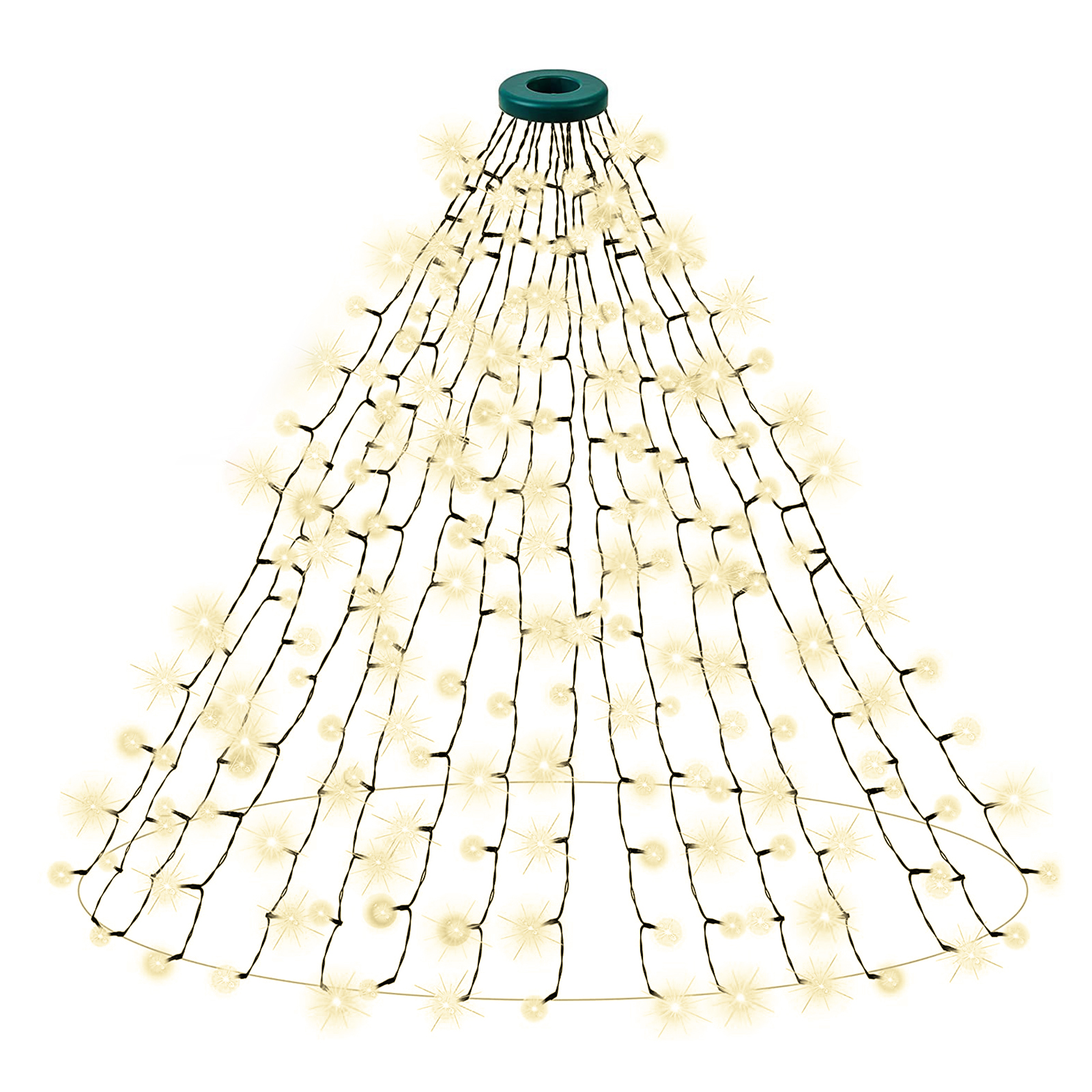 Christmas Tree Lights 360 LED Colored Lights Tree Decoration With 8 Lighting Modes For Home Holiday Decoration