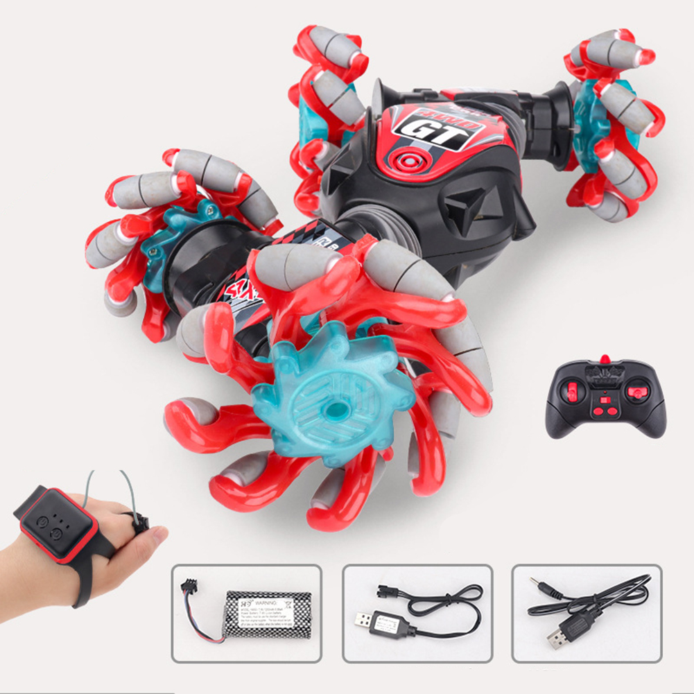 Boys Twisting Remote Control Car Gesture Induction Deformation Off-road Vehicle