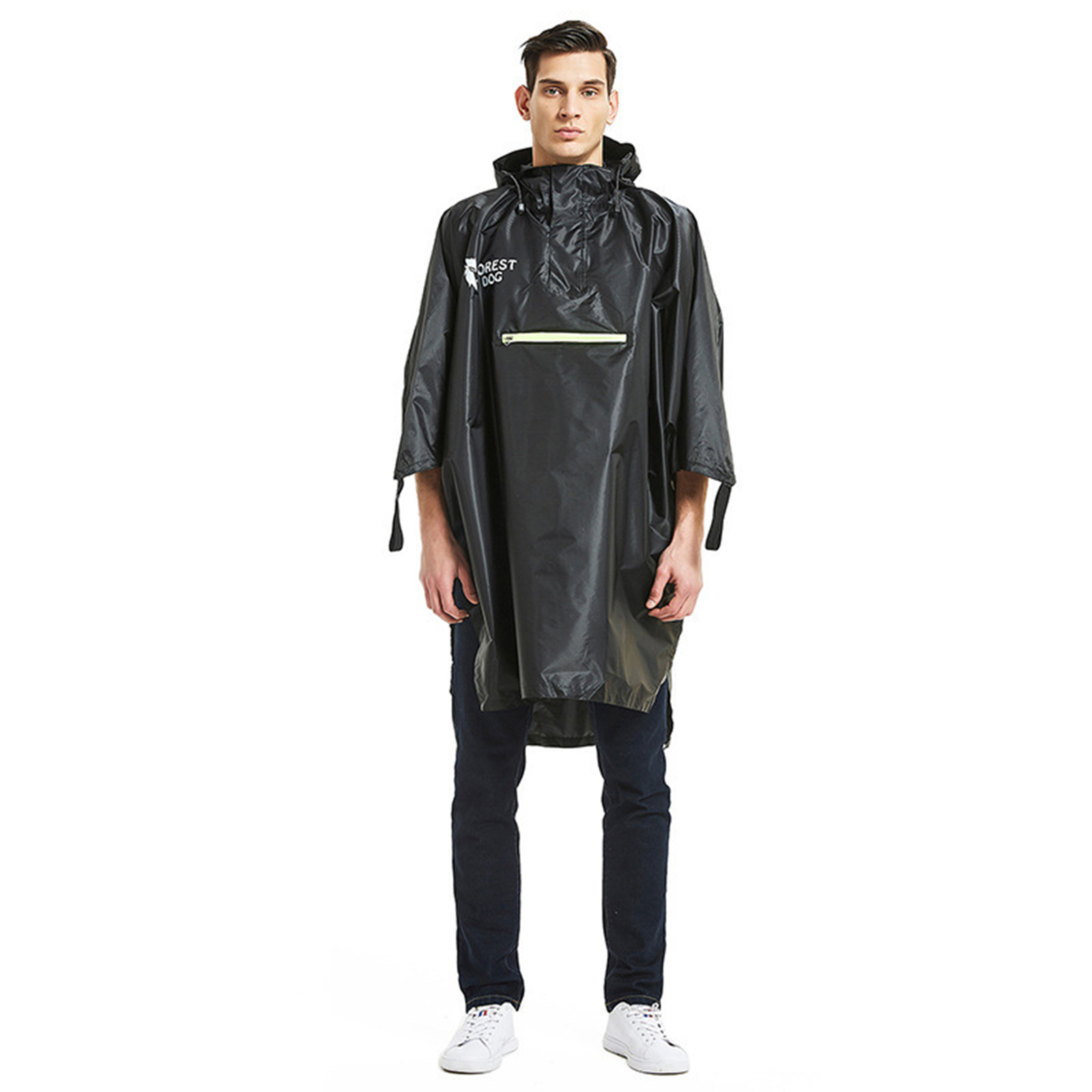 Men Women Raincoat Lightweight Cycling Poncho Hooded Rainwear For Outdoor Camping Mountaineering Hiking Fishing