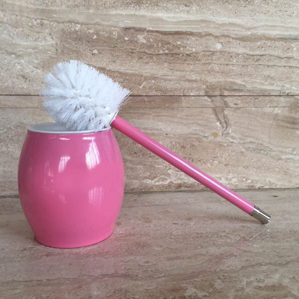 pink toilet brush