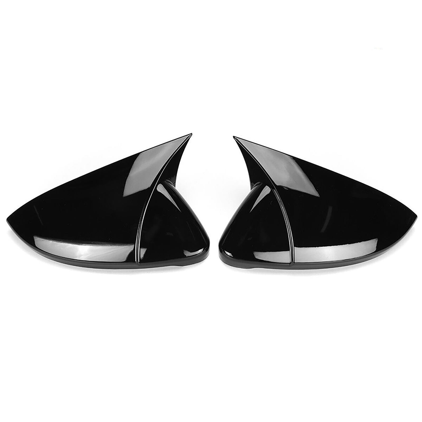 Spectacular 2Pcs Replacement Door Rearview Mirror Cover Caps Compatible For Golf Mk7 Mk7.5 GTD R 2014-2019 5G0857537 5G0857538 glossy black