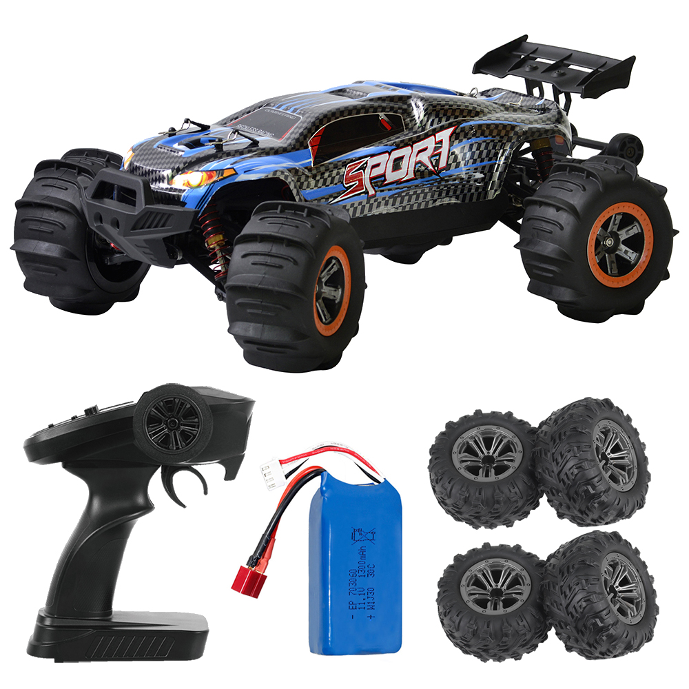 Xlf F-10 Full-scale Four-wheel Drive Off-road Vehicle 1:12 Bigfoot High-speed 2.4g Remote Control 2216 Outer Rotation Motor Rc  Model  Car Two-wheel single battery