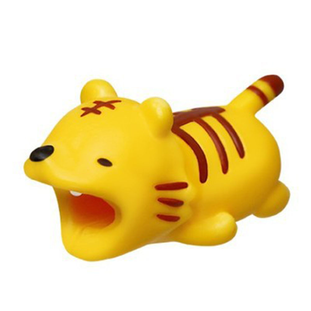 Cable Protector Sleeve Cute Animal Shape Protective Cover Case Anti-break Charging Data Line Organizer tiger