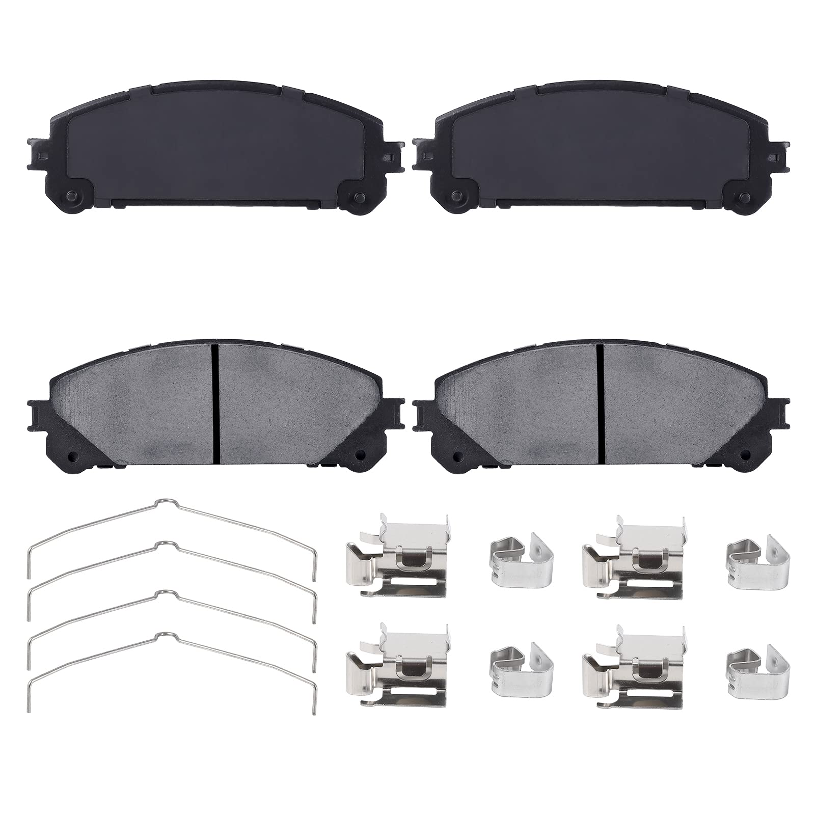 US CHEINAUTO 4Pcs Premium Ceramic Rear Disc Brake Pads Compatible With Sienna Highlander Mirai Prius