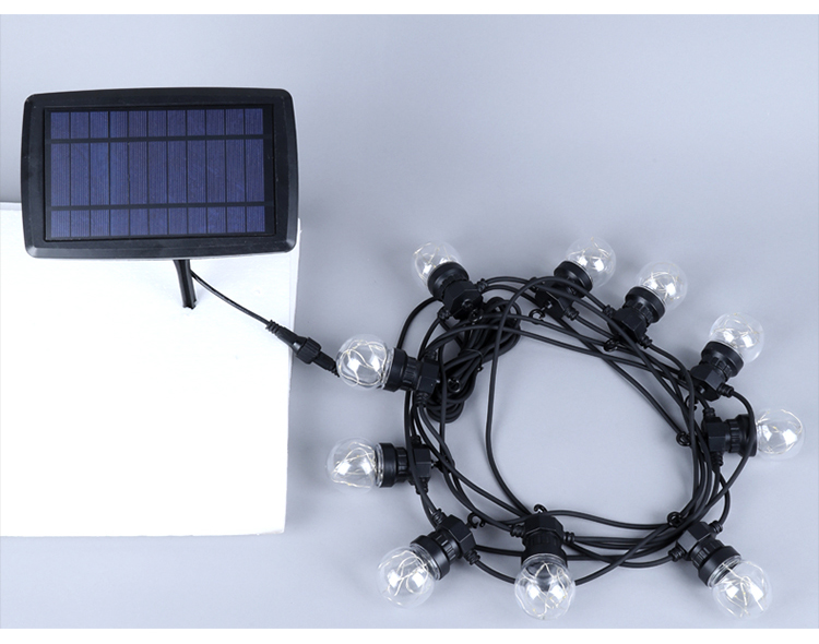 5M 10LEDs Solar String Light for Home Christmas Garden Party Wedding Outdoor Fairy Light Bulb solar G50 copper wire