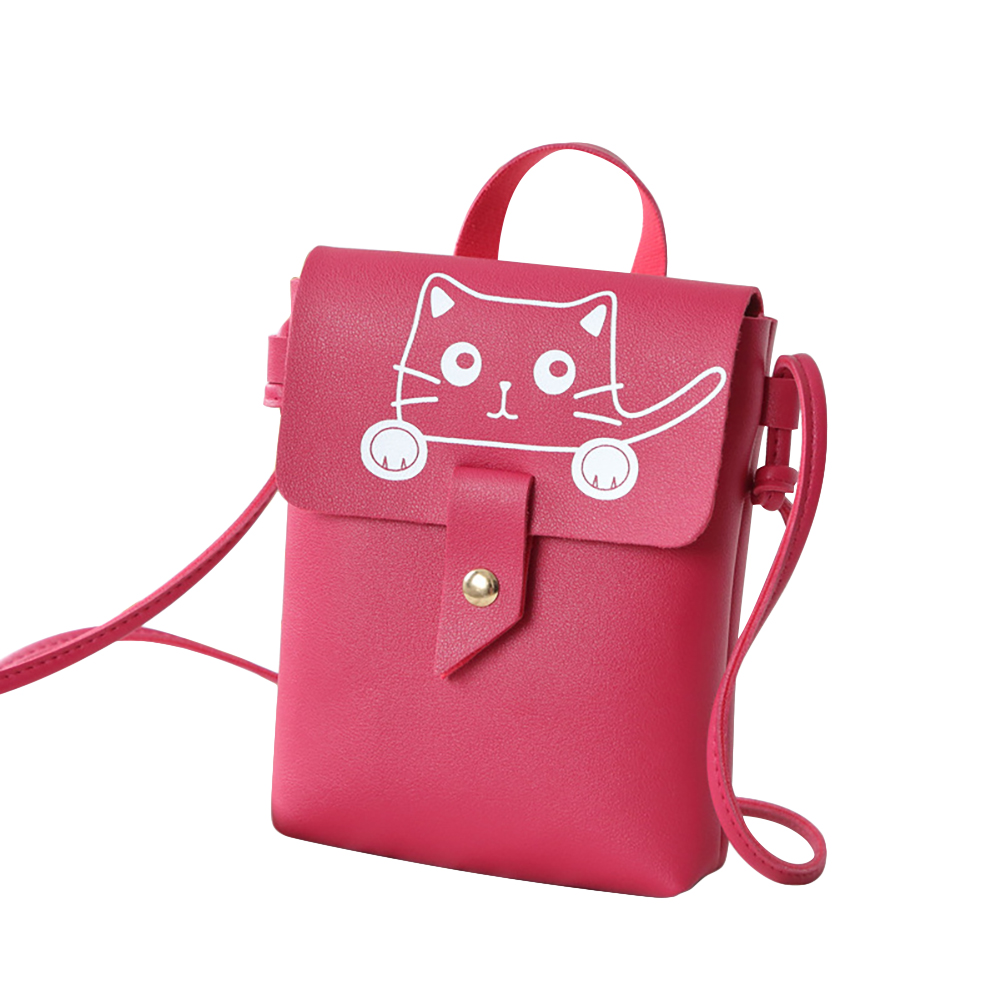 Lady Casual Singal Shoulder Belt Bag Handbag Shoulder Satchel Rose Red