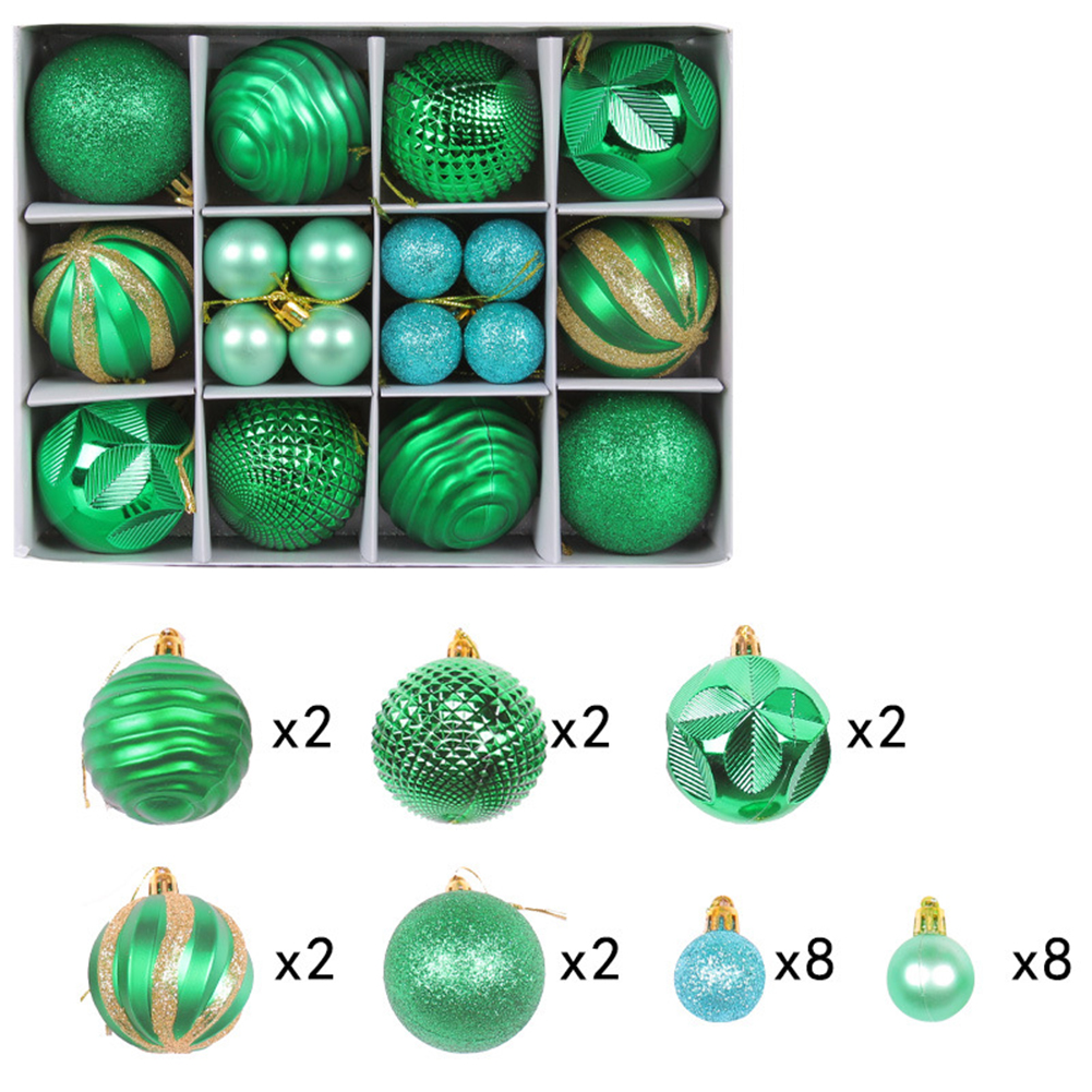 26pcs Multicolor Christmas Ball Set Christmas Tree Ornaments Perfect Gift