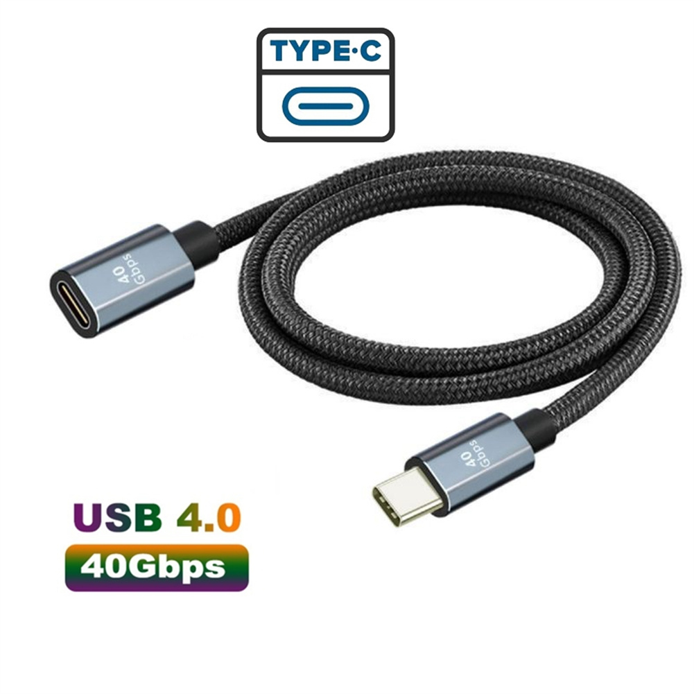 Type-C USB 4.0 40Gbps Data Charging Cable 100W 5A Fast Charge Cable 8K 60HZ Audio Video Transmission For USB C Devices 0.5 meters