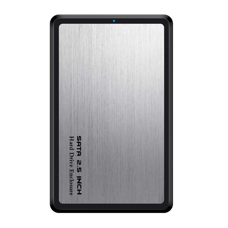 2.5 Inch SSD HDD Case SATA to USB 3.0 Adapter Hard Driver Enclosure Alloy Support 6TB HDD Disk Silver