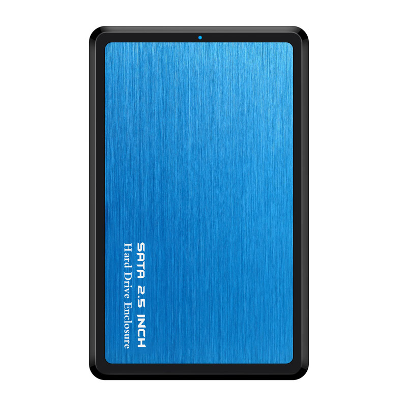 2.5 Inch SSD HDD Case SATA to USB 3.0 Adapter Hard Driver Enclosure Alloy Support 6TB HDD Disk blue