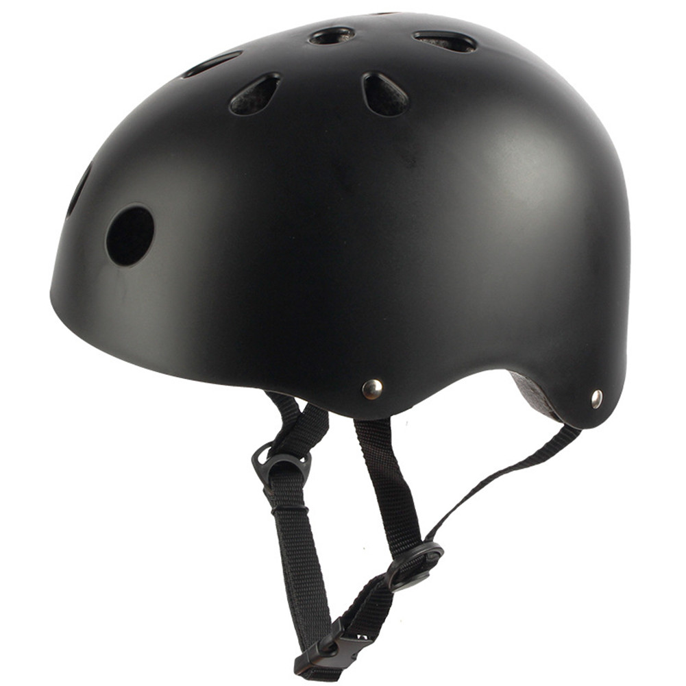 Adult Outdoor Sports Bicycle Road Bike Skateboard Safety Bike Cycling Helmet Head protector Helmet Matte-black_M