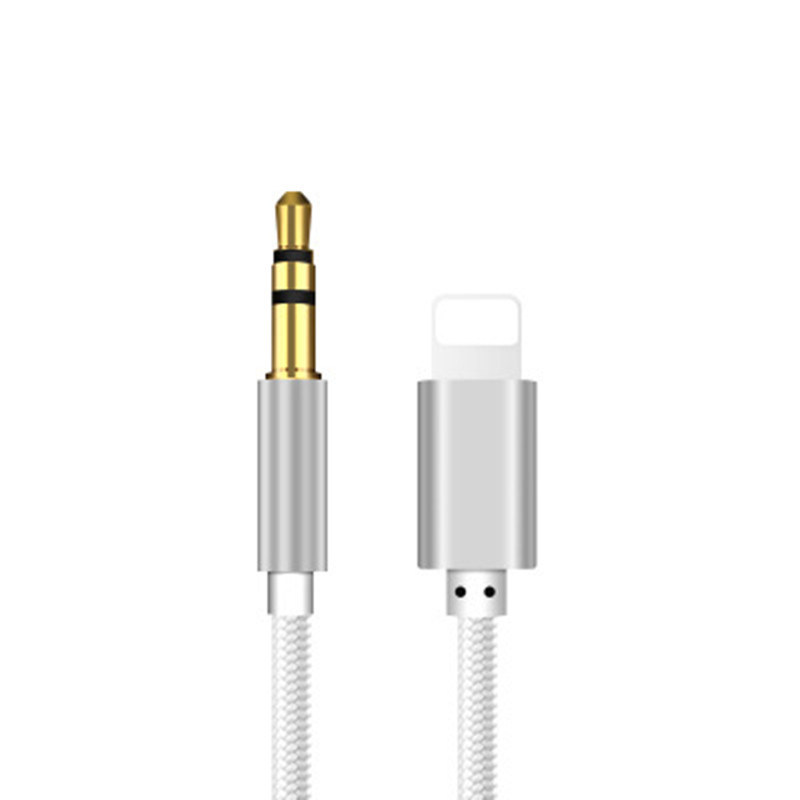 3.5mm AUX Audio Music Cable Car Cord for iPhone 7 8 Plus X XS MAX XR iOS 12 silver