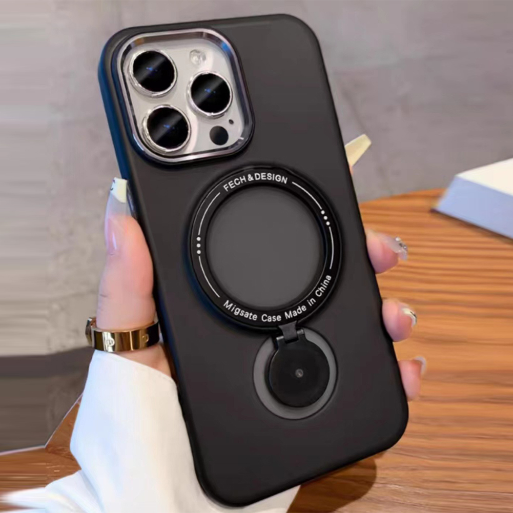 Mobile Phone Case With 360-degree Magnetic Bracket Soft Protective Cover Compatible For Iphone 14promax/14pro/14/13