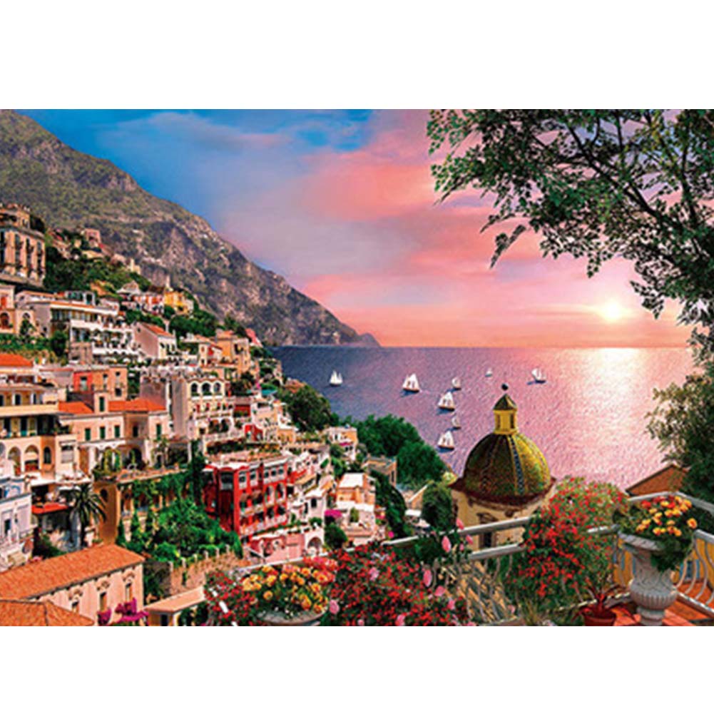 EU 1000pcs Paper Puzzles Scenery Puzzle for Children Adult Pressure Relief Toys