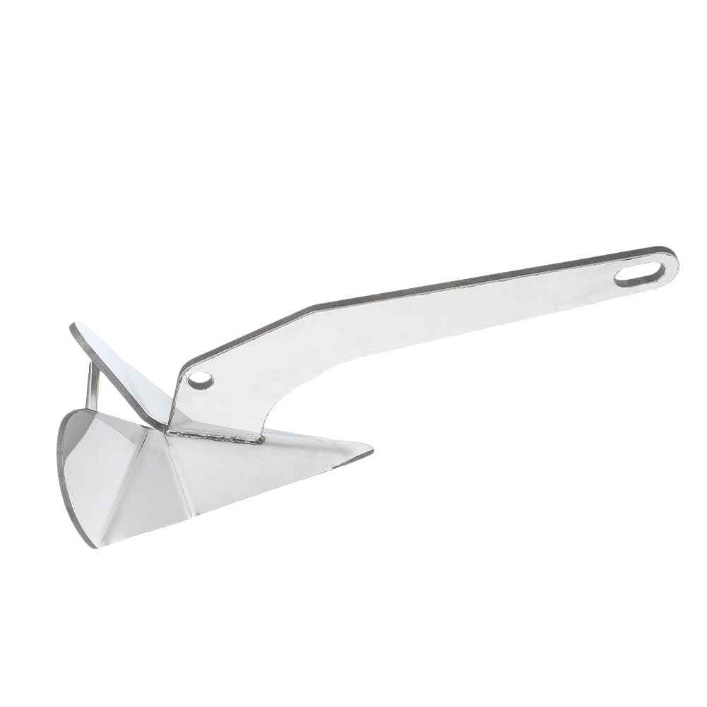 US GARVEE Triangle Boat Anchor Stainless Steel Delta-Style Anchor Heavy Duty Wing Style Triangular Anchor