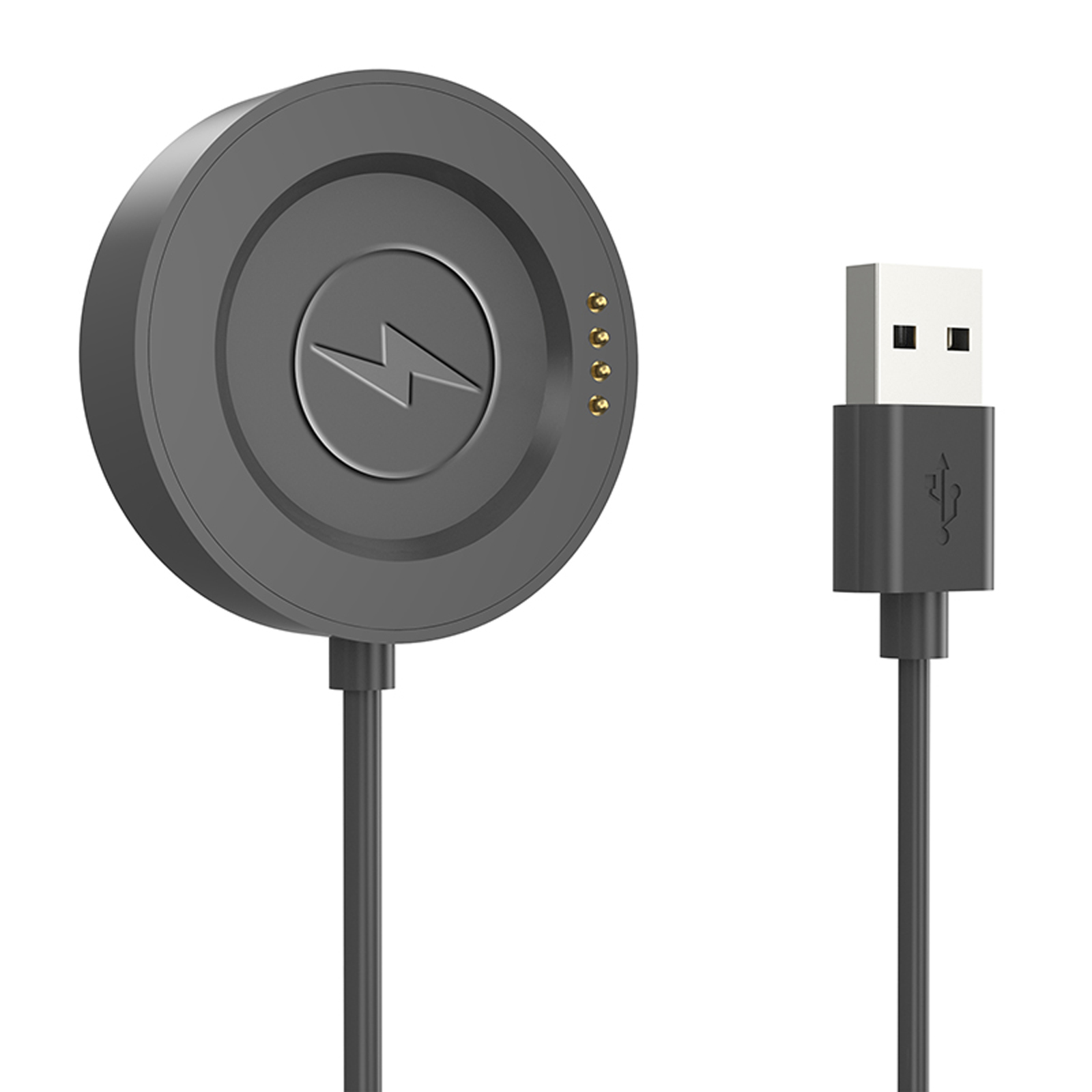 Watch Charger Charging Cable Portable Wireless Charging Dock Replacement Compatible For Smart Watch H6 black