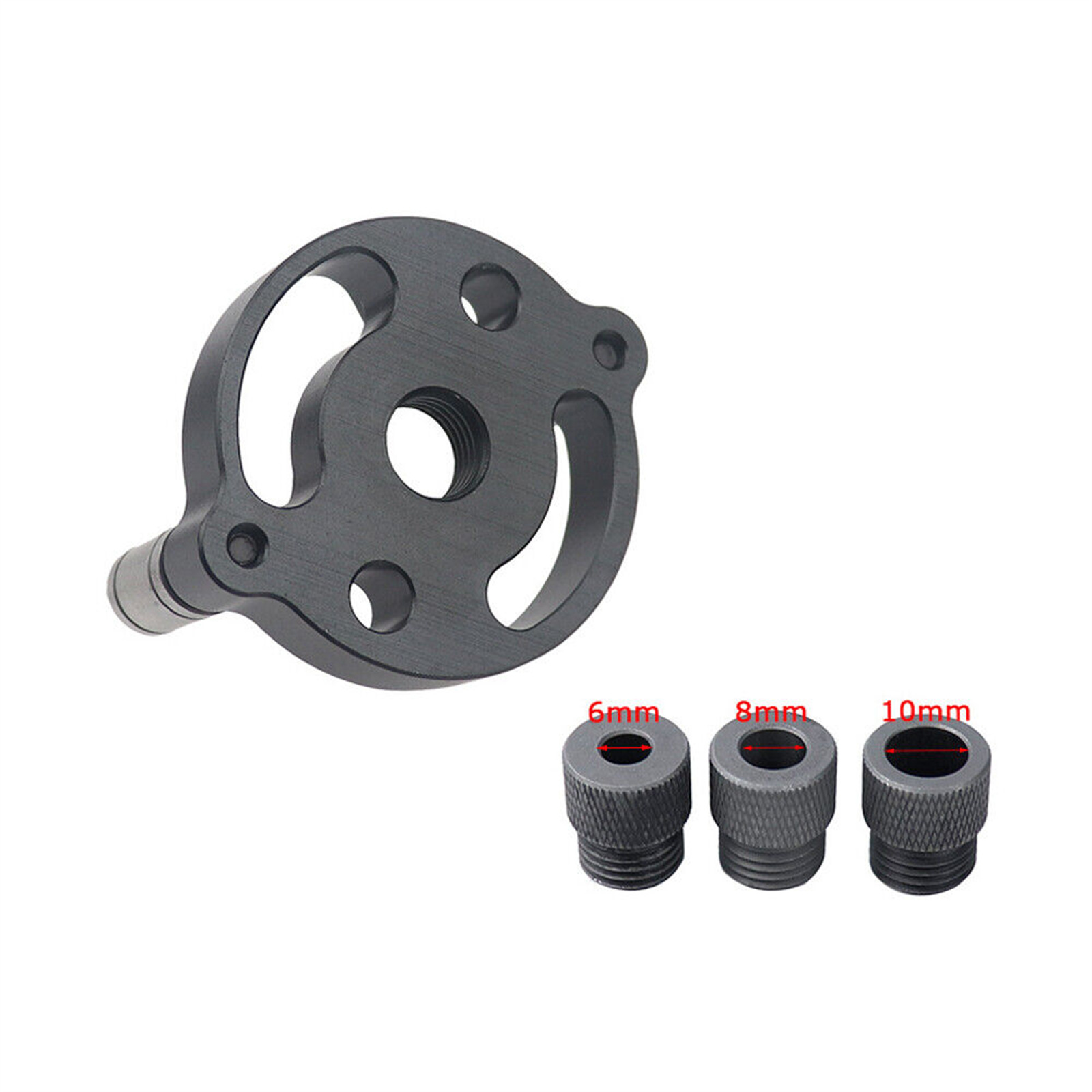 Dowel Drill Guide, Self Centering Dowel Jig, Vertical Self Centering 0.2 Inch 0.3 Inch 0.4 Inch Locating Round Pin Drilling, High Strength Hand Drill Tools For Carpenter, Engineer Black 4PC---A1