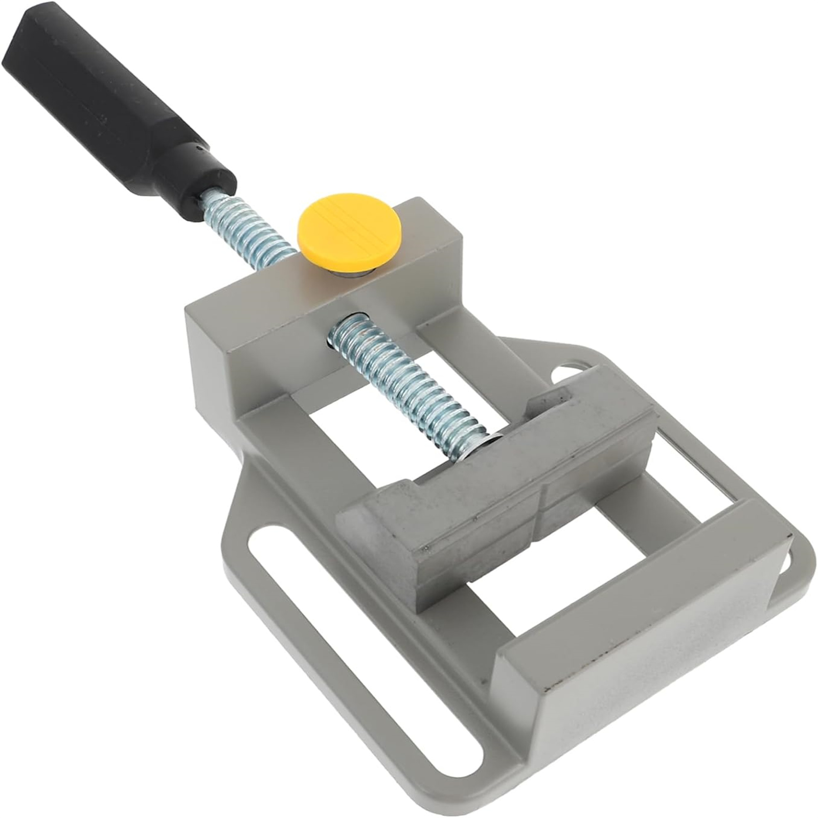 Table Vise, Work Bench Vise With Aluminum Alloy Body, Rotating Screws, Rubber Coated Handle, Quick Operation Button, Rotating Universal Clamp Quick flat nose pliers
