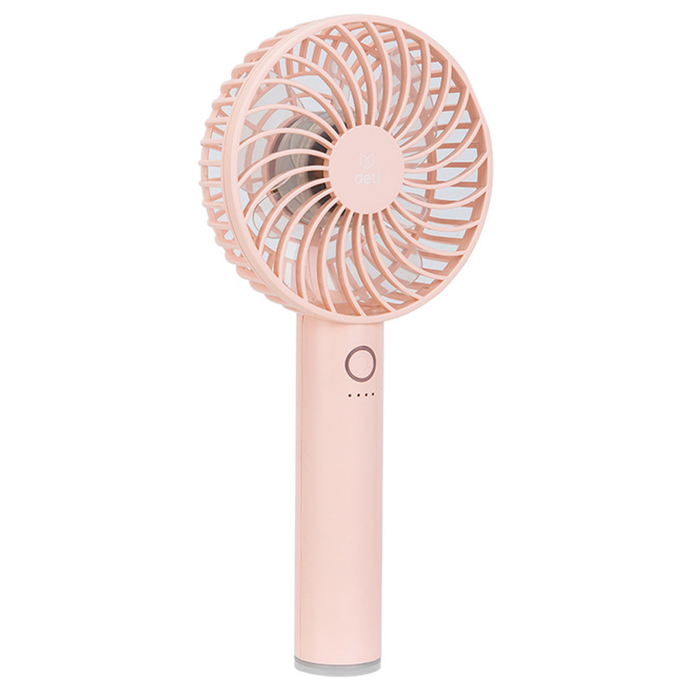 Portable Rechargeable Mini Fan Usb Handheld Large Capacity Battery Powered Fan Pink