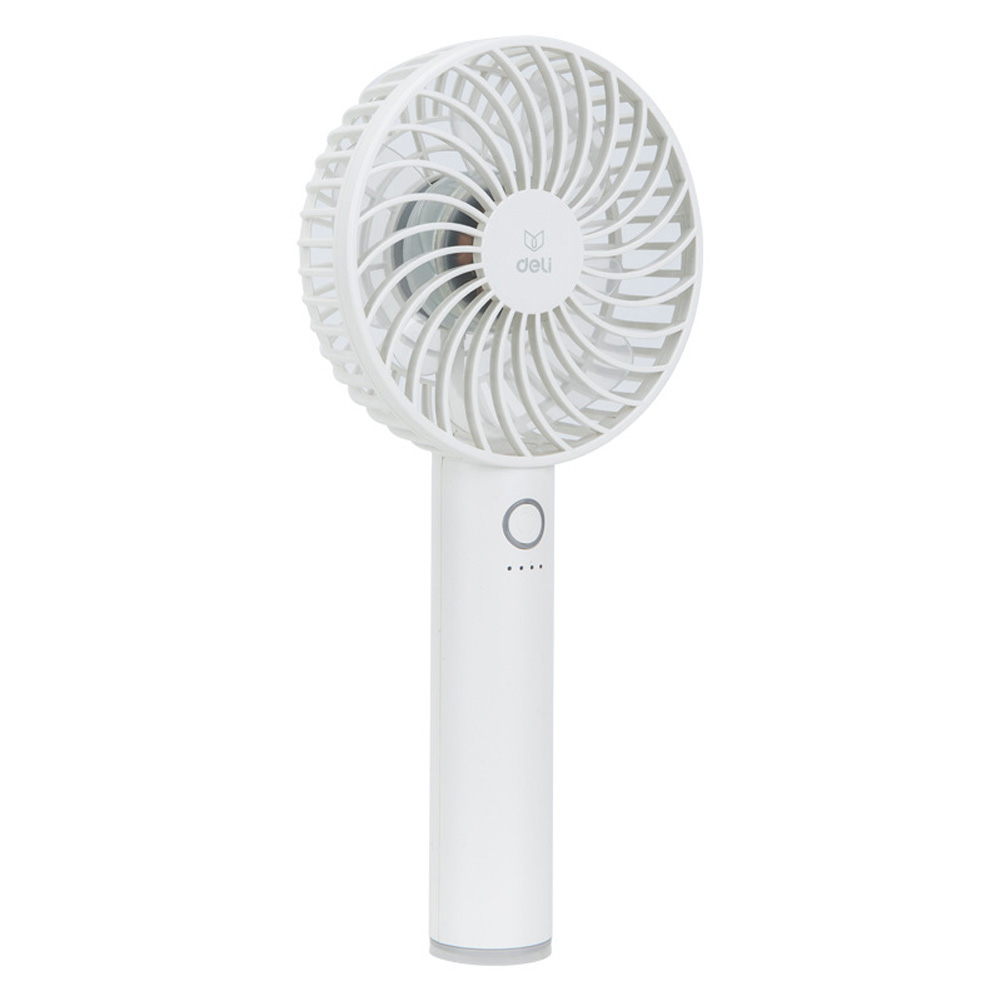 Portable Rechargeable Mini Fan Usb Handheld Large Capacity Battery Powered Fan white