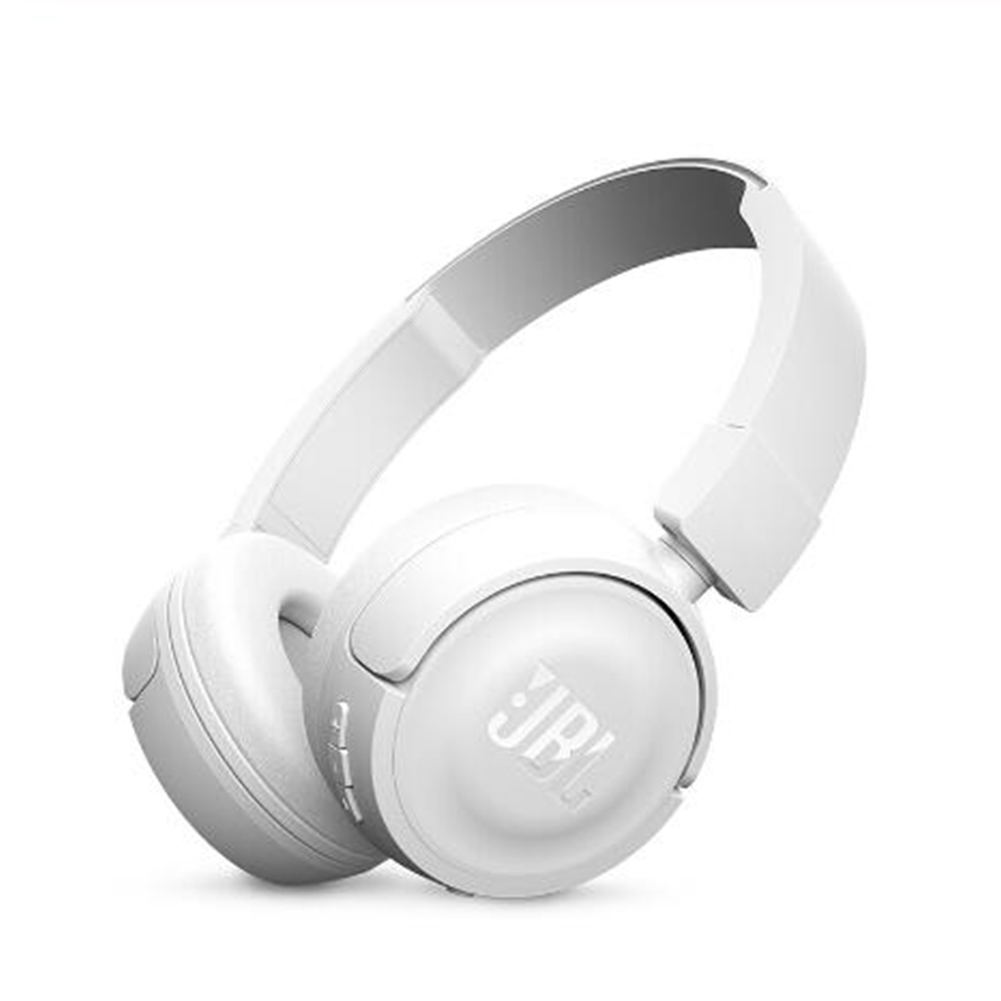 Wireless Bluetooth Headphones On-Ear Headset with Mic Noise Canceling Call & Music Controls  white