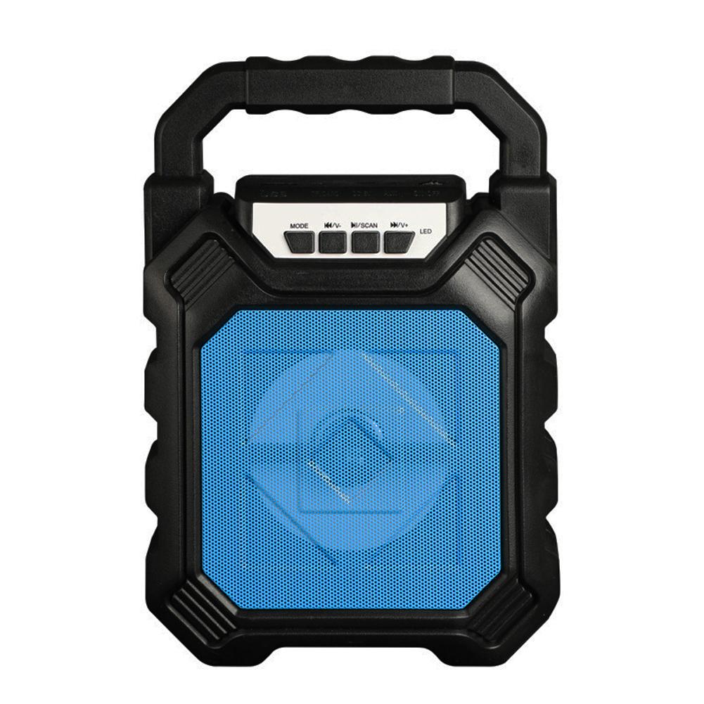 Outdoor Portable Wireless Bluetooth Speaker Can Insert Tf Card Usb Flash Disk High Power Loudspeaker blue