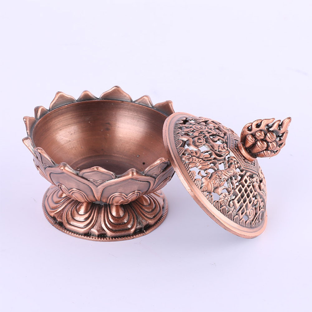 Wholesale Pretty Alloy Lotus Incense Burner Exquisite Censer Home