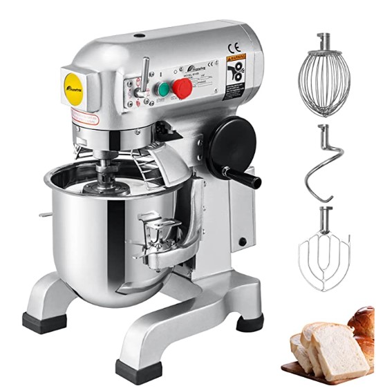 US TOWALLMARK 15QT Commercial Food Mixer 600W 110V 3-Speeds Adjustable Stand Mixer Dough Kneading Machine