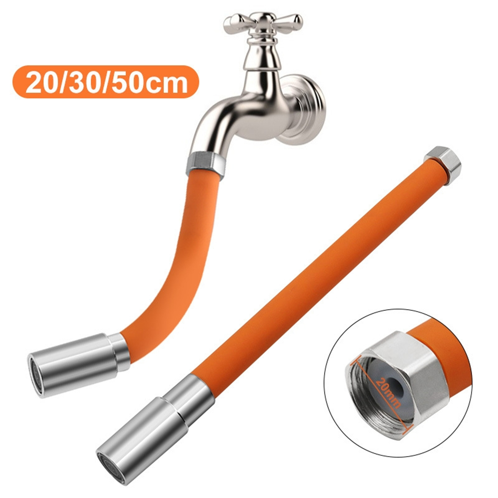 Faucet Extension Hose Adjustable 360 Degrees Free Bending Extension