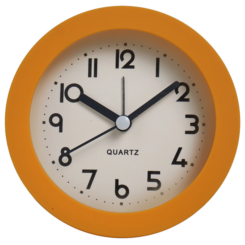 Wholesale Round Desk Alarm Clock Silent Nonticking Battery Operated Table Clocks with Night