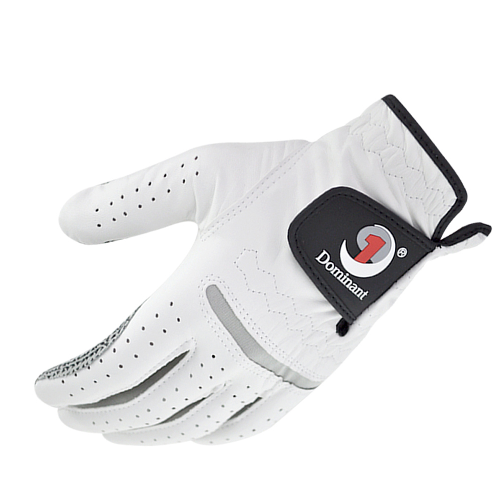 Leather Golf Gloves Men's Left Hand Soft Breathable Pure Sheepskin Golf Gloves Golf Accessories 24#