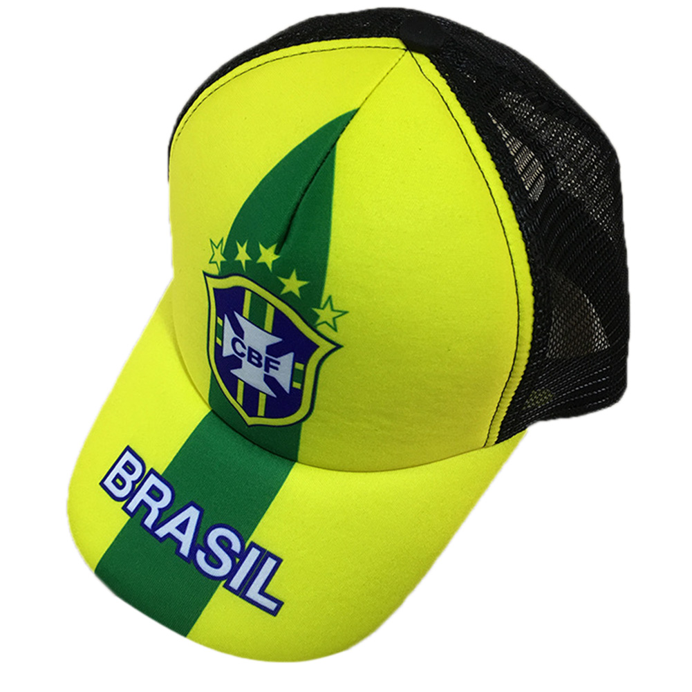 Unisex Fashion 2018 Russia World Cup Theme Baseball Cap Adjustable Sports Hats Soccer Fan Souvenir  Brazil