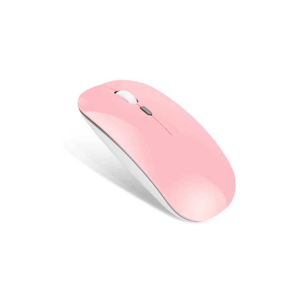1600DPI Wireless Mouse For Laptop, 2.4GHz Ultra Thin Silent Mouse, Portable Mobile Optical Cordless Mouse Mice For Laptop, PC, Computer pink