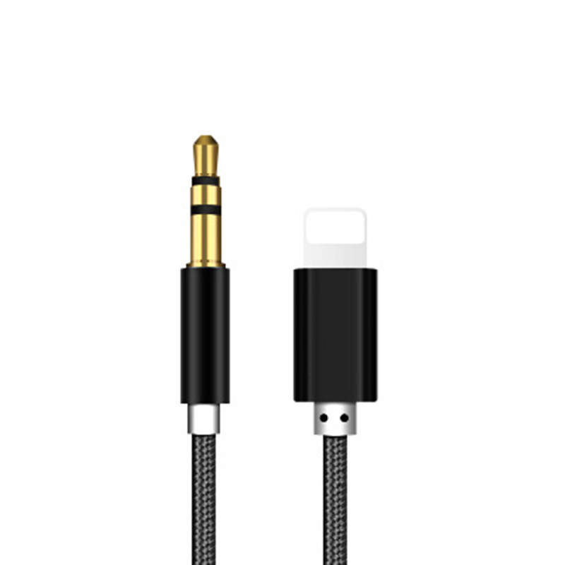 3.5mm AUX Audio Music Cable Car Cord for iPhone 7 8 Plus X XS MAX XR iOS 12 black