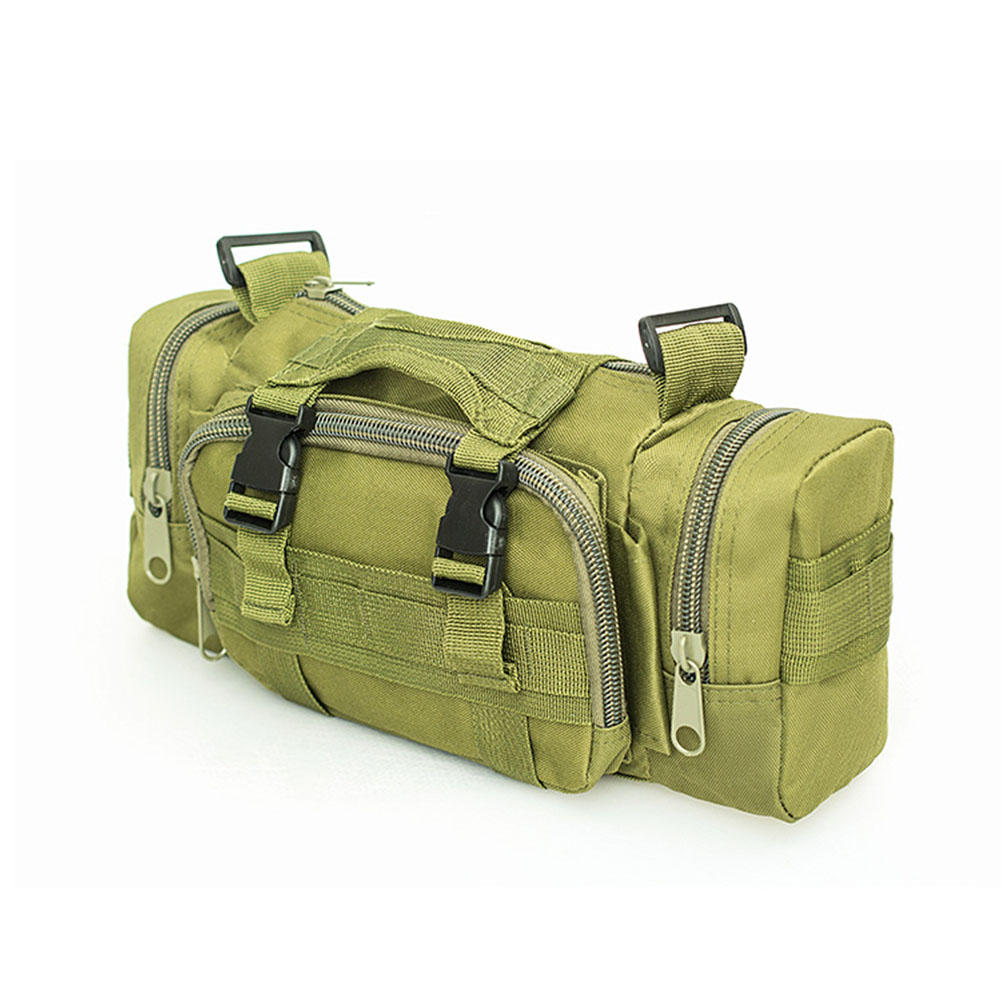 Large Capacity Sports Outdoor Leisure Pockets Photography SLR Camera Multi-function Shoulder Bag Waist Bag earthy_15 inches