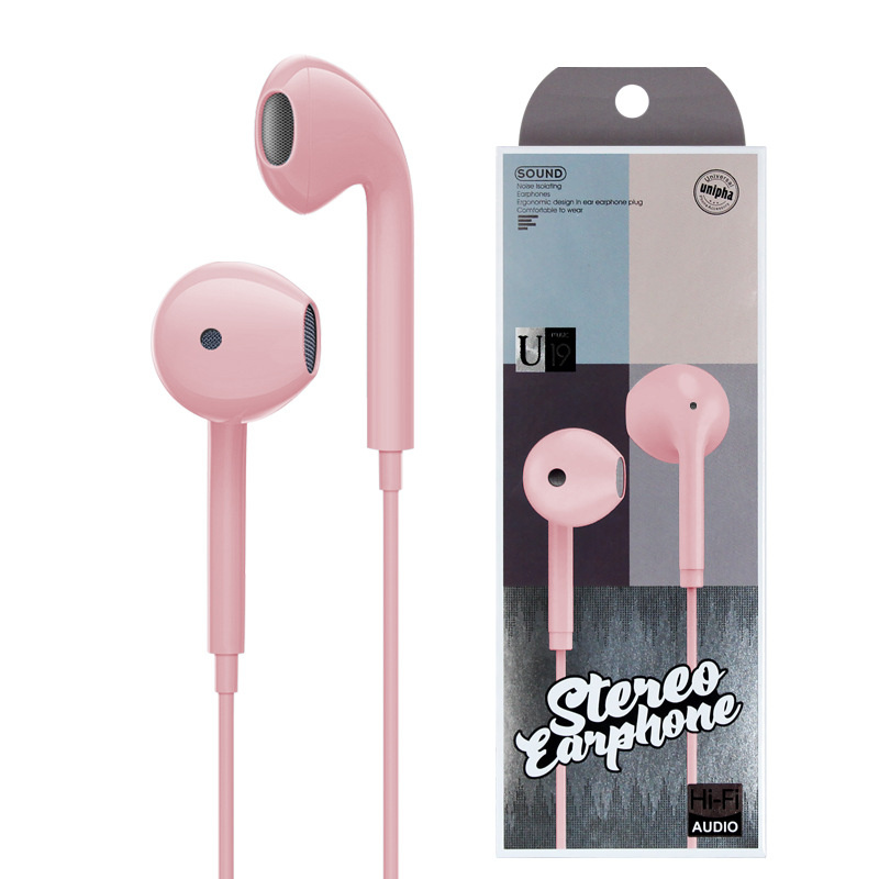 Wire-controlled Headset with Mic In-line Subwoofer Music Earbuds