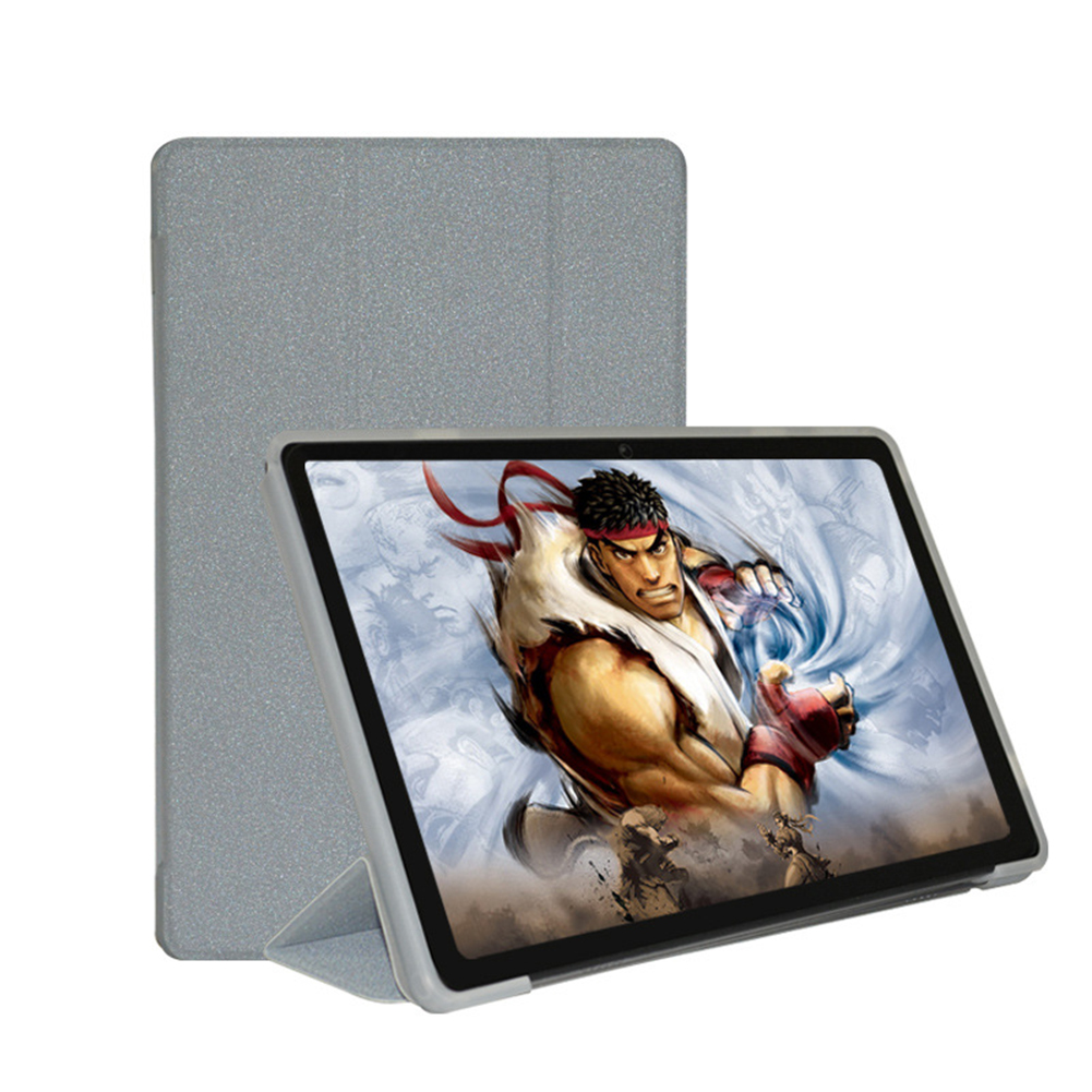 Tablet Case 10.1 Ultra-thin Non-slip Stand Case Soft Shell Protective Cover Compatible For Teclast M40 Air silver