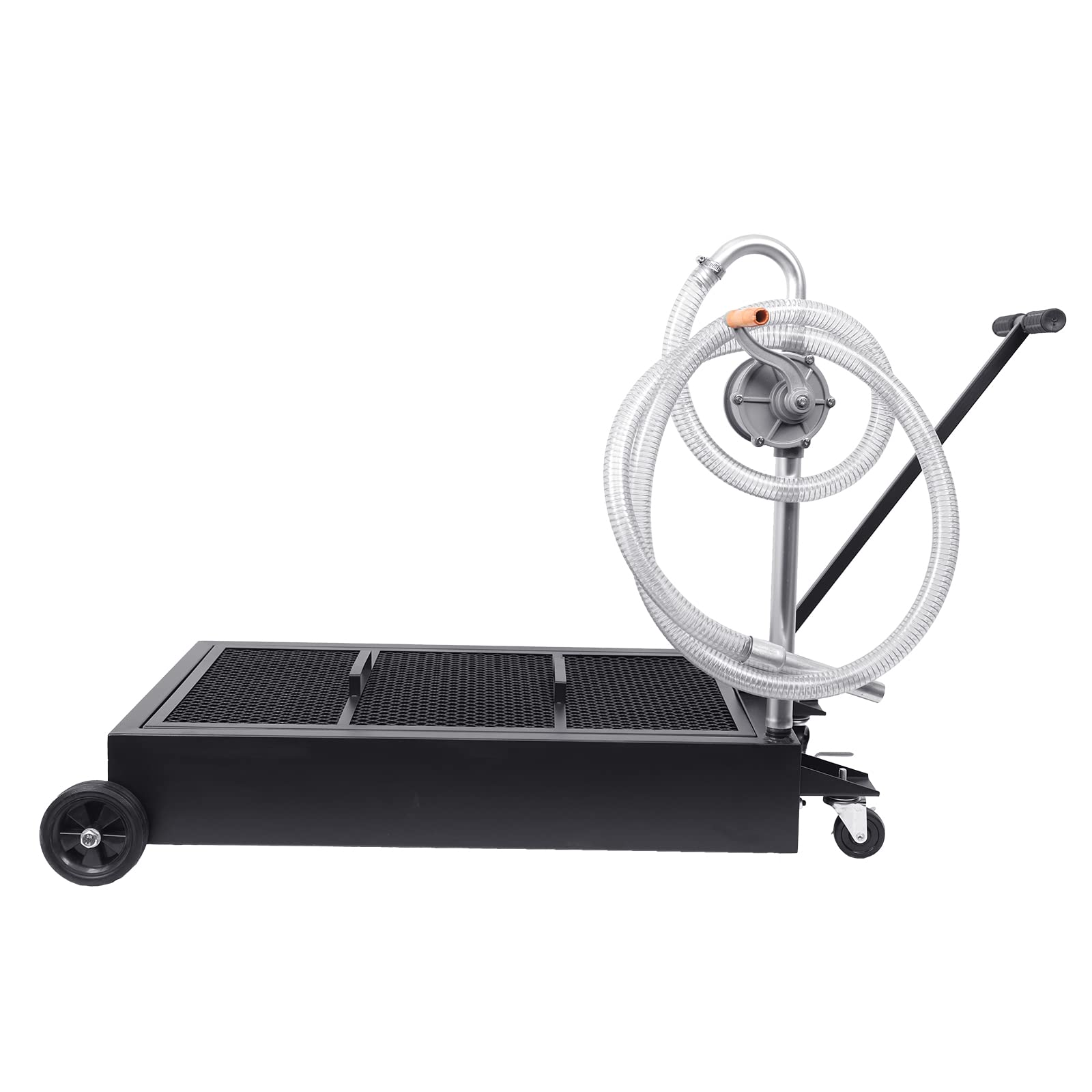 US GARVEE 25 Gallon Oil Drain Pan Oil Drain Tank Foldable 76L Low Profile Oil Drain Pan Large Capacity Oil Change Pan