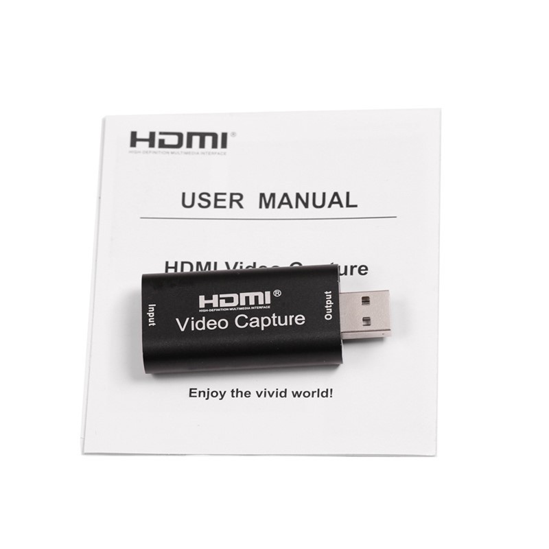Mini USB 2.0 HDMI Video Capture Card Recorder Box For PS4 Game DVD Camera black