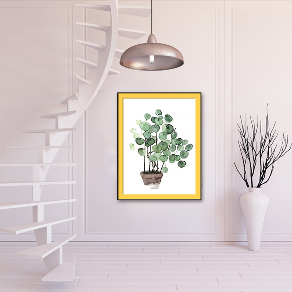 Wholesale Tropical Green Plant Oil Painting For Living Room