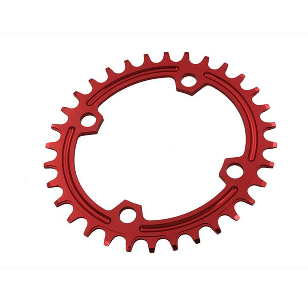 96BCD Positive and Negative Gear Plate Bike Single-speed Disc/Oval Modified Tooth Plate red_96bcd oval 36T