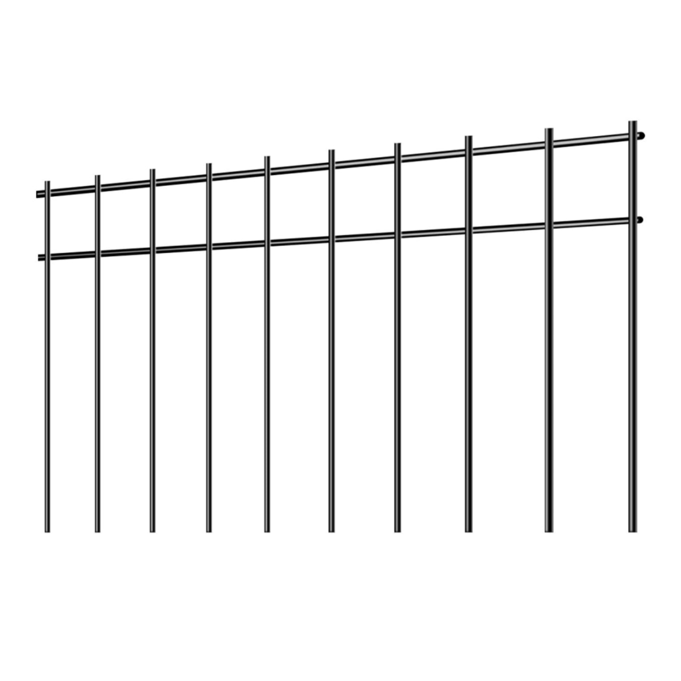 US GARVEE Animal Barrier Fence 24x15in No Dig Fence Underground Decorative Garden Fencing Metal Fences